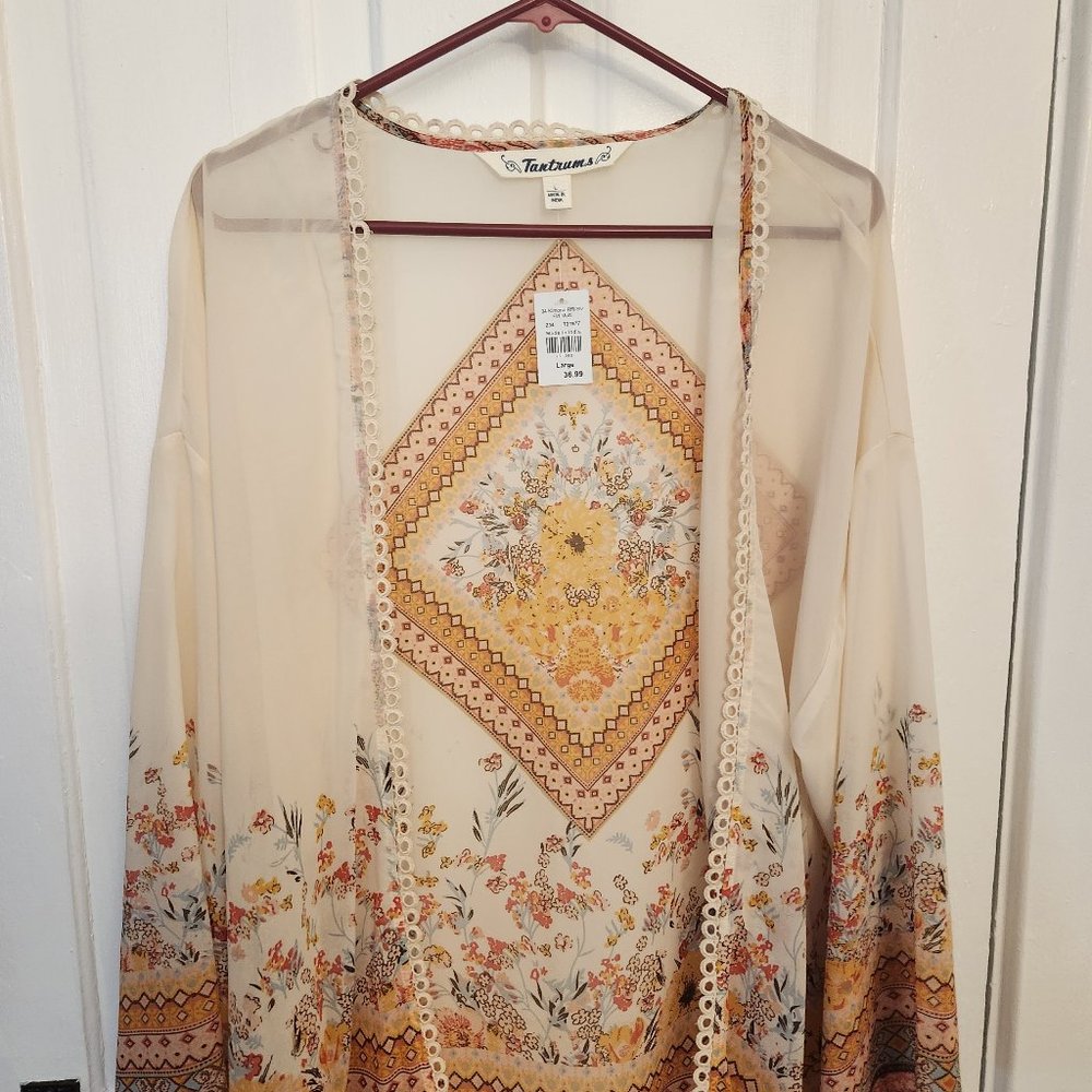 New Sheer Patterned Cover Up